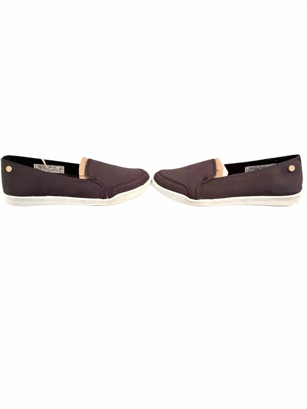 Vionic Beach Manzanita Black Canvas Slip On Comfort Shoes Size 7